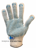 Перчатка х/б с ПВХ 4-нитка  - Производство и оптовая продажа хлопчатобумажных перчаток с ПВХ-покрытием, Екатеринбург