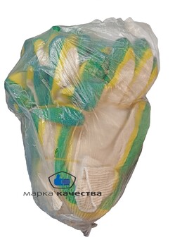 Перчатка нейлоновая с прозрачным нитриловым  покрытием Цветы микс - Производство и оптовая продажа хлопчатобумажных перчаток с ПВХ-покрытием, Екатеринбург
