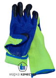 ЗП-0051 Перчатка салатовая зимняя с рефленым латексом с начесом внутри, упк.12/480пар - Производство и оптовая продажа хлопчатобумажных перчаток с ПВХ-покрытием, Екатеринбург