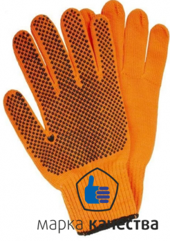 ЗП-0011 Перчатка акриловая с ПВХ точка. - Производство и оптовая продажа хлопчатобумажных перчаток с ПВХ-покрытием, Екатеринбург